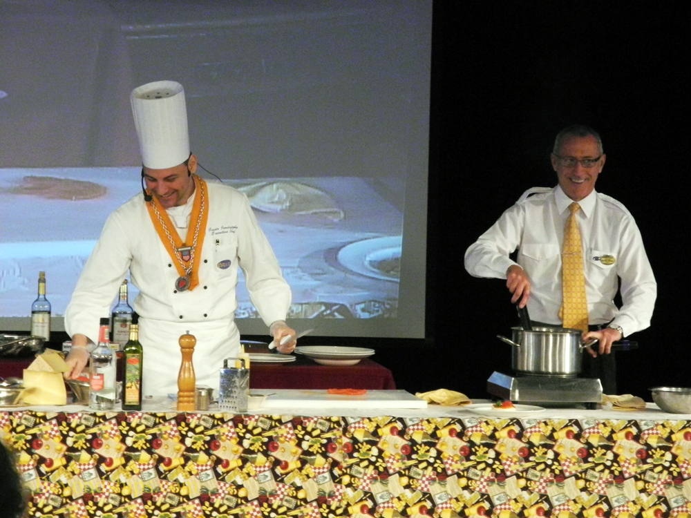 Picture Cooking demonstration on Ocean Princess