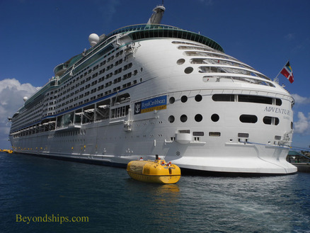 Adventure of the Seas with lifeboat