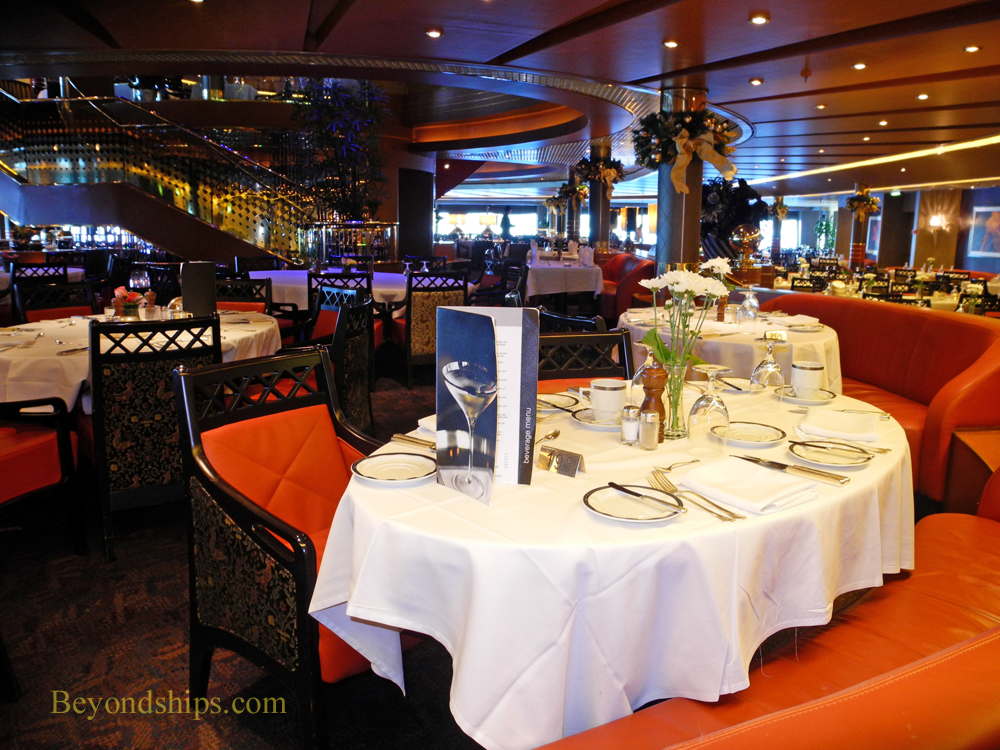 Picture the Rembrandt dining room on cruise ship Eurodam