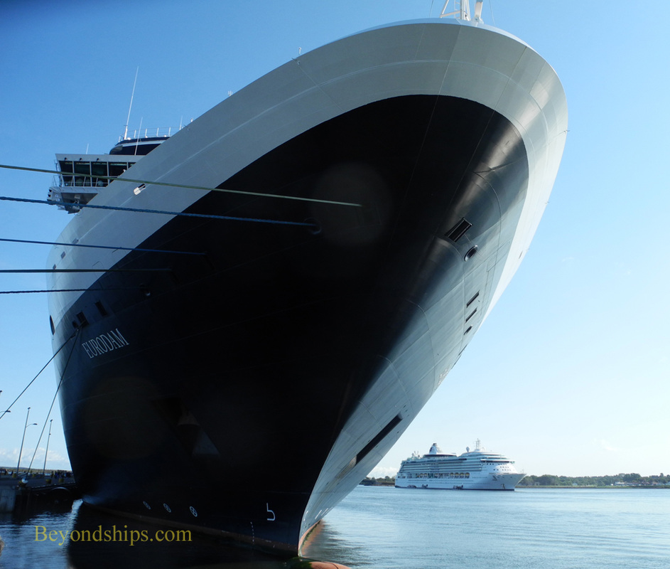 Picture Eurodam cruise ship and Brilliance of the Seas cruise ship