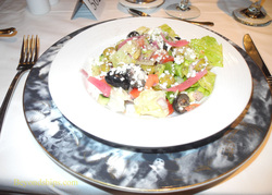 Greek salad, Carnival Liberty cruise ship