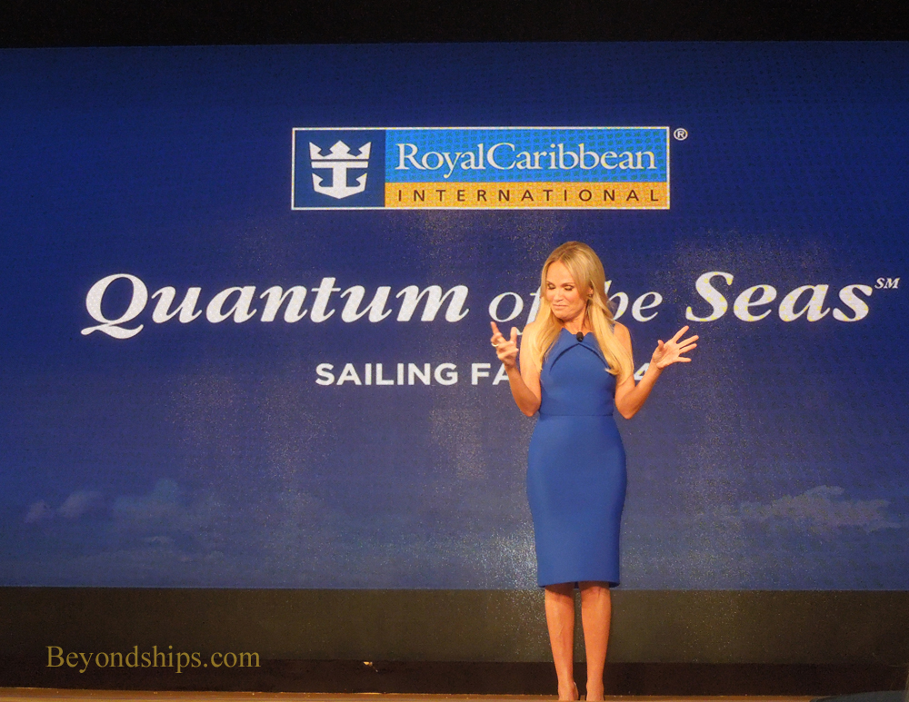 Picture Actress Kristen Chenowith is the godmother of Quantum of the Seas