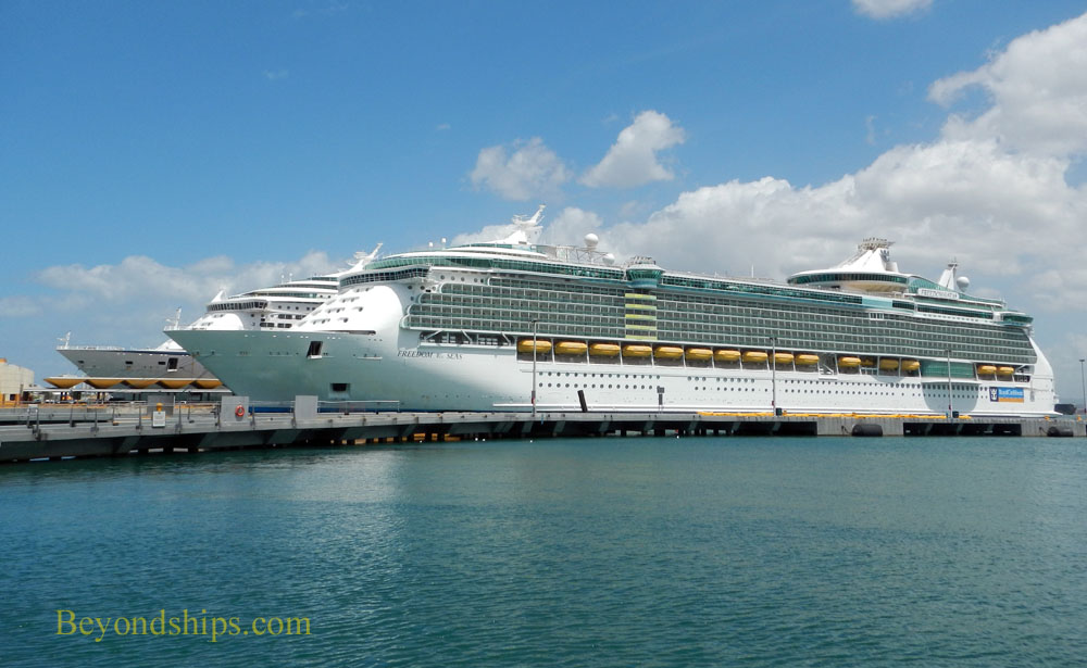 Freedom of the Seas and Adventure of the Seas, cruise ships
