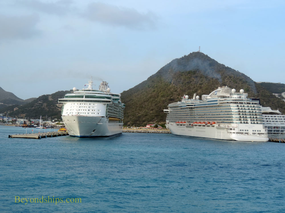 Cruise ships Freedom of the Seas and Royal Princess