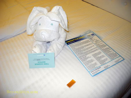 Towel animal with Freestyle Daily on Norwegian Getaway