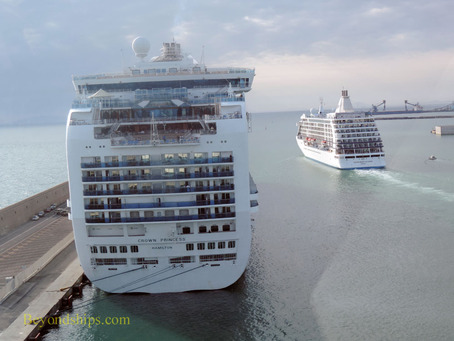Crown Princess and Seven Seas Voyager cruise ships