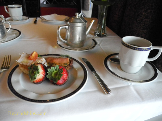 Afternoon tea on cruise ship Eurodam