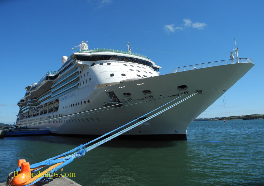 Royal Caribbean cruise ship Brilliance of the Seas in Cobh, Ireland