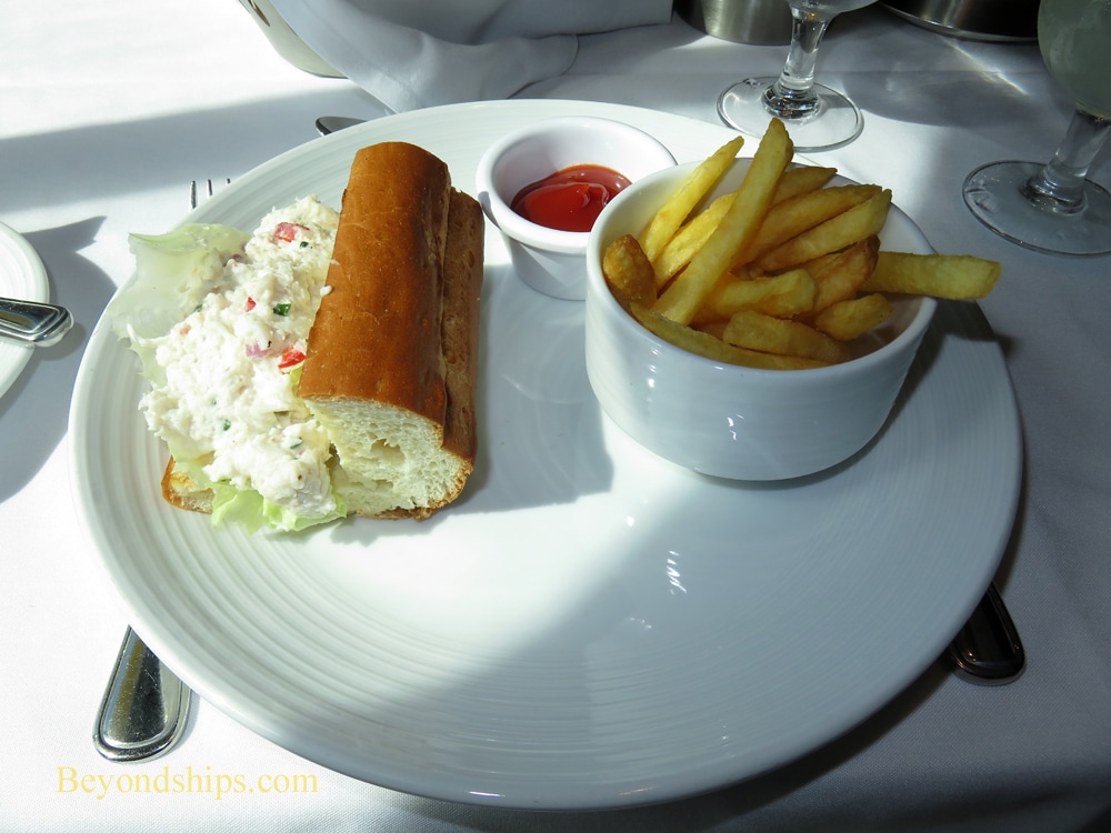lobster roll on Harmony of the Seas
