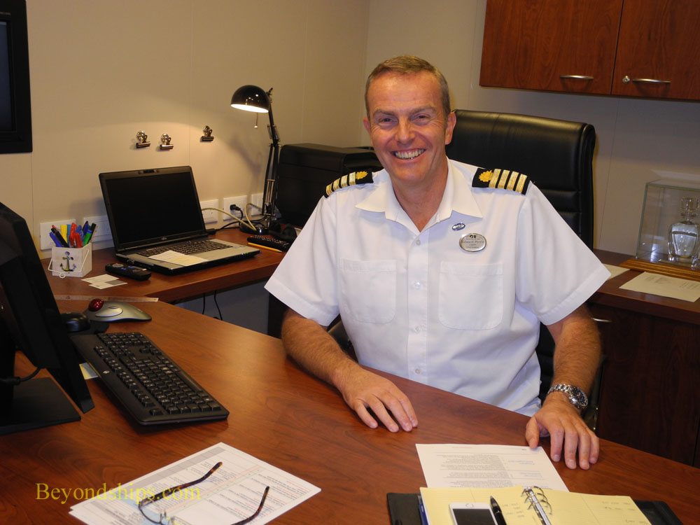 Captain Edward Perrin of cruise ship Regal Princess