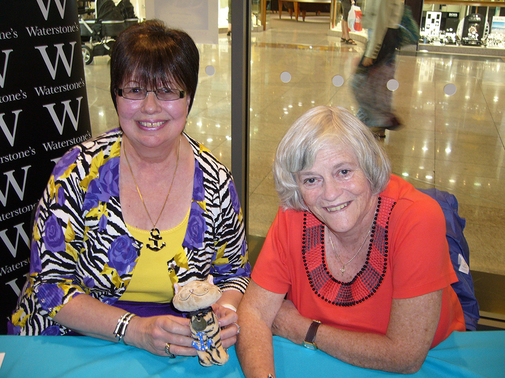Author Shelia Collins with novelist Ann Widdecombe