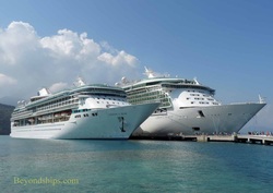 Royal Caribbean cruise ships Legend of the Seas and Liberty of the Seas