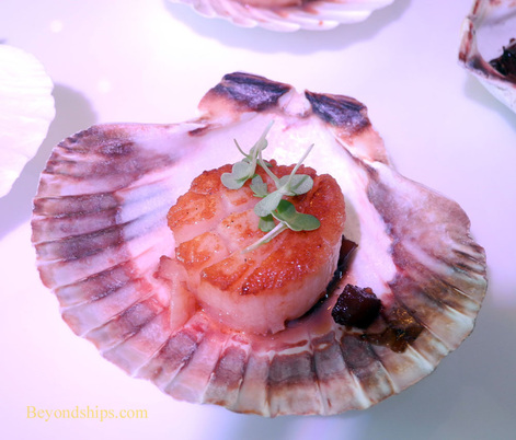 Bacon roasted scallops from Grande on Royal Caribbean's Quantum of the Seas