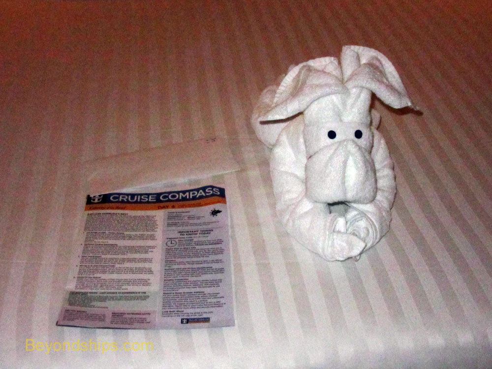 Towel animal, Liberty of the Seas cruise ship