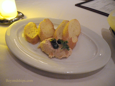 Picture meal at Le Bistro on Norwegian Epic cruise ship