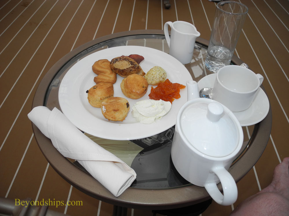 The Sanctuary on cruise ship Royal Princess. tea
