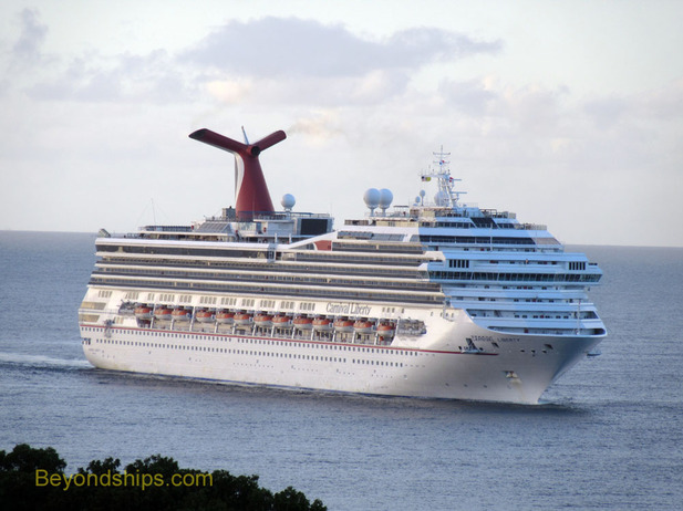 Carnival Liberty cruise ship sunset