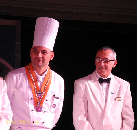 Chef Guido Jendryztko and Maitre d' HOtel Lugi Pascale of Ocean Princess