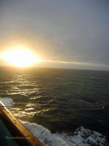 Picture the ocean from cruise ship Caribbean Princess.