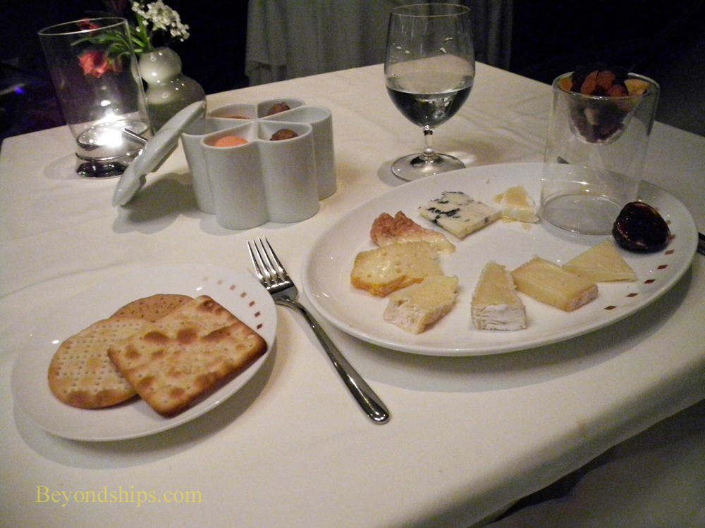 Picture cruise ship Celebrity Reflection Murano specialty restaurant cheeses