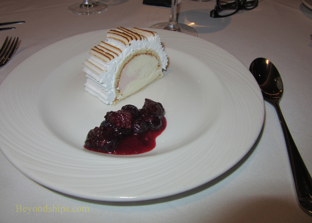 Dessert from cruise ship Britannia