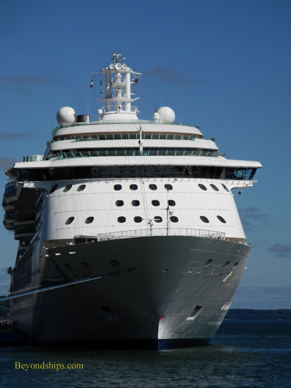 Royal Caribbean cruise ship Brilliance of the Seas in Cobh, Ireland