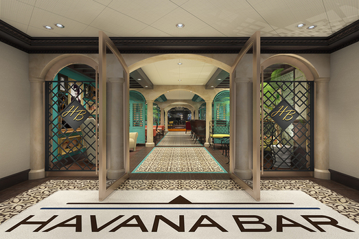 Havana Bar entrance on Carnival Vista