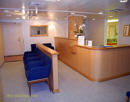 Waiting room, Medical Centre on Queen Mary 2