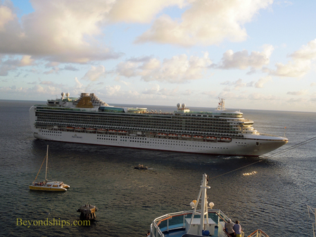 Picture cruise ship Ventura in St. Kitts.