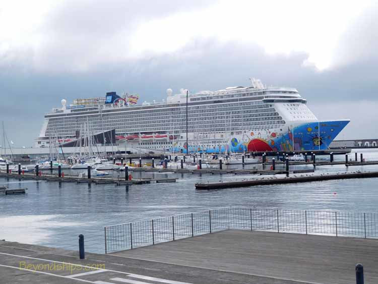 Cruise ship Norwegian Breakaway in the Azores