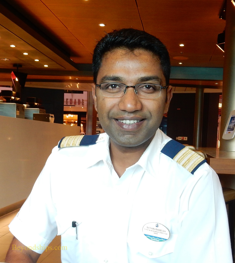 Food and Beverage Director Nithin Ramesh of Anthem of the Seas
