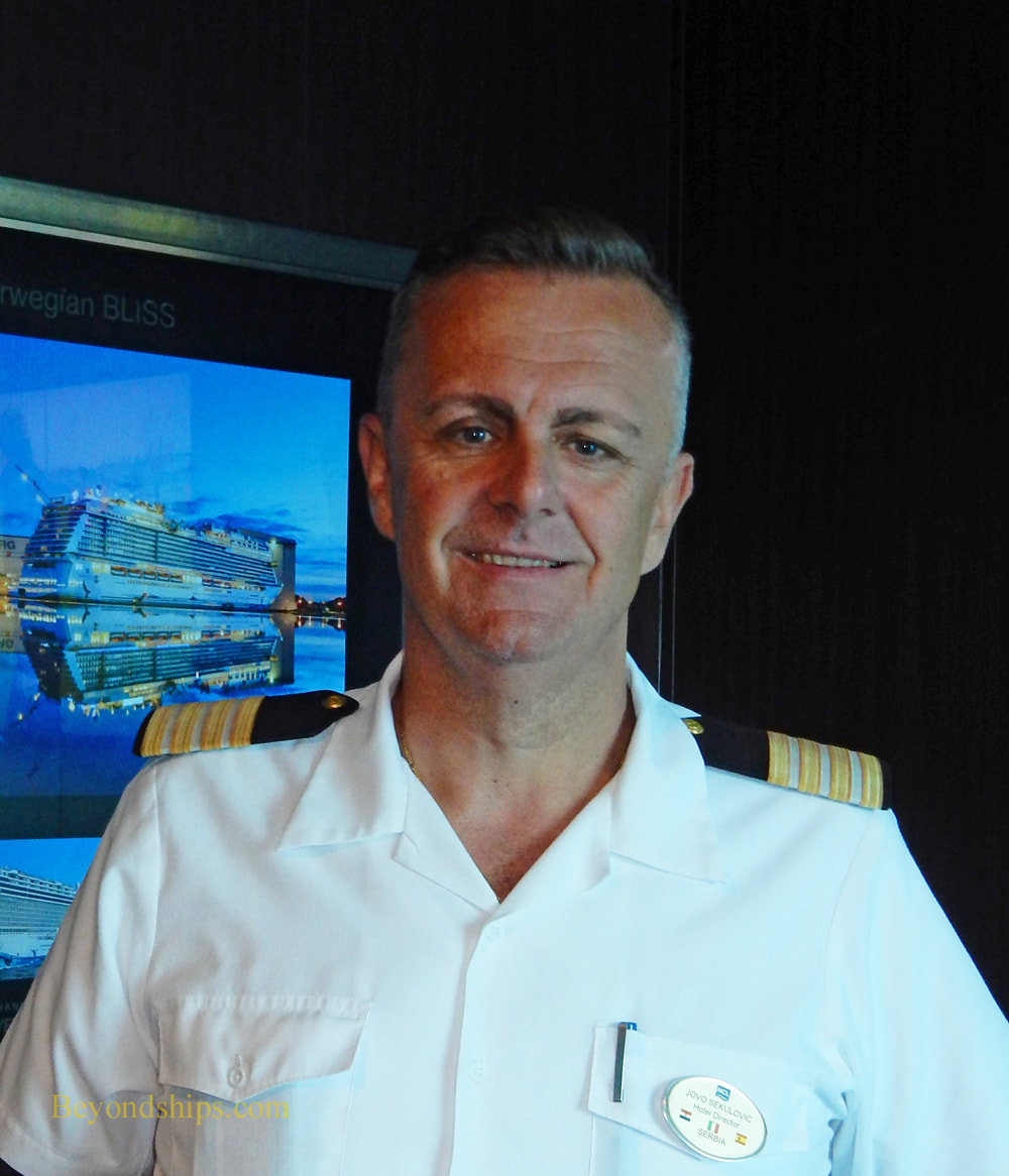 Norwegian Bliss hotel director Jovo Sekulovic