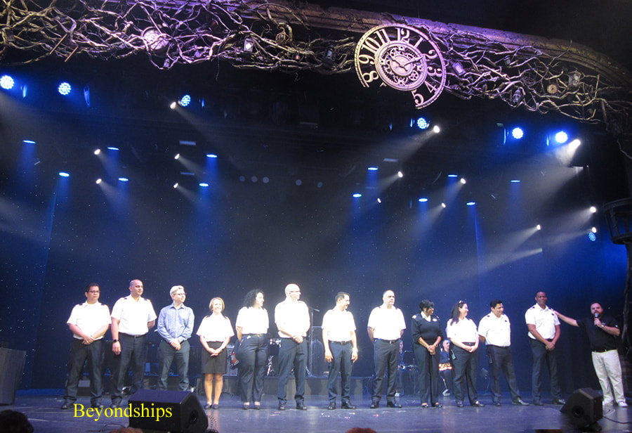 Officers of cruise ship Anthem of the Seas