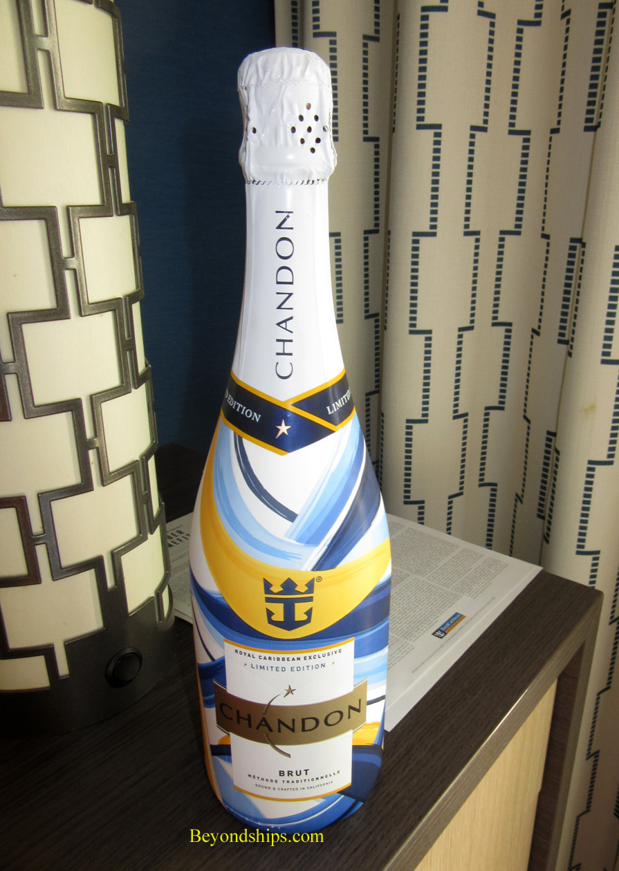 Specially-pacakaged bottle of Chandon champagne