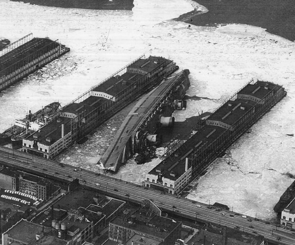 SS Normandie capsized
